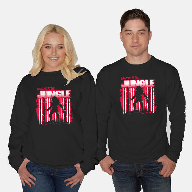 Welcome To The Jungle 87-Unisex-Crew Neck-Sweatshirt-rocketman_art