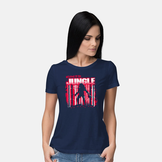 Welcome To The Jungle 87-Womens-Basic-Tee-rocketman_art