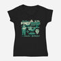 Forest Moon Feast-Womens-V-Neck-Tee-Wheels