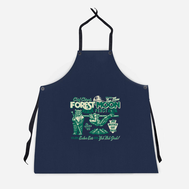 Forest Moon Feast-Unisex-Kitchen-Apron-Wheels