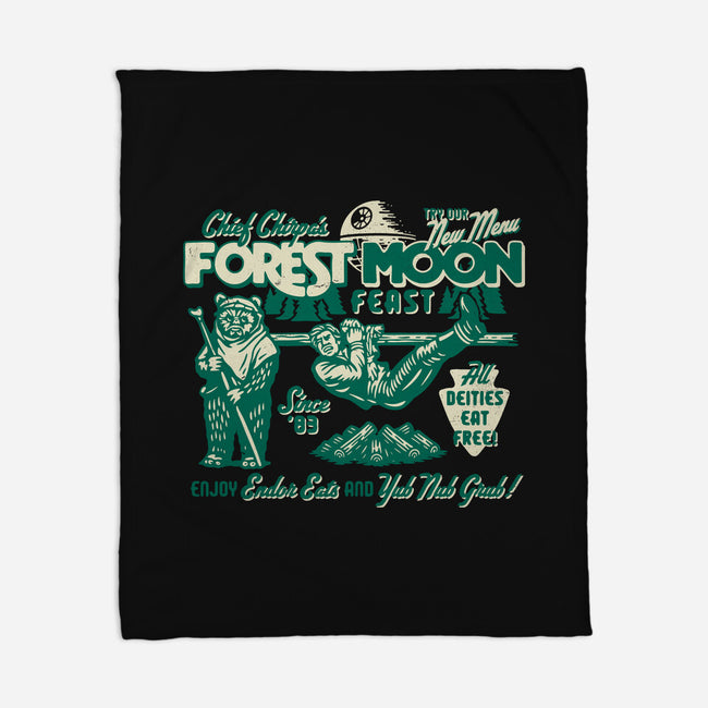 Forest Moon Feast-None-Fleece-Blanket-Wheels