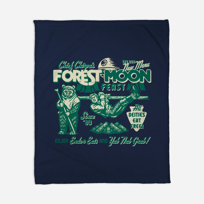 Forest Moon Feast-None-Fleece-Blanket-Wheels