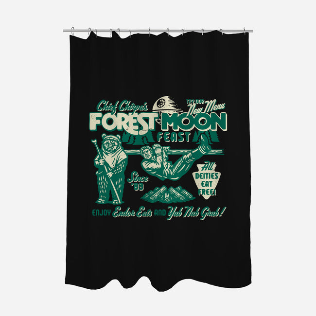 Forest Moon Feast-None-Polyester-Shower Curtain-Wheels