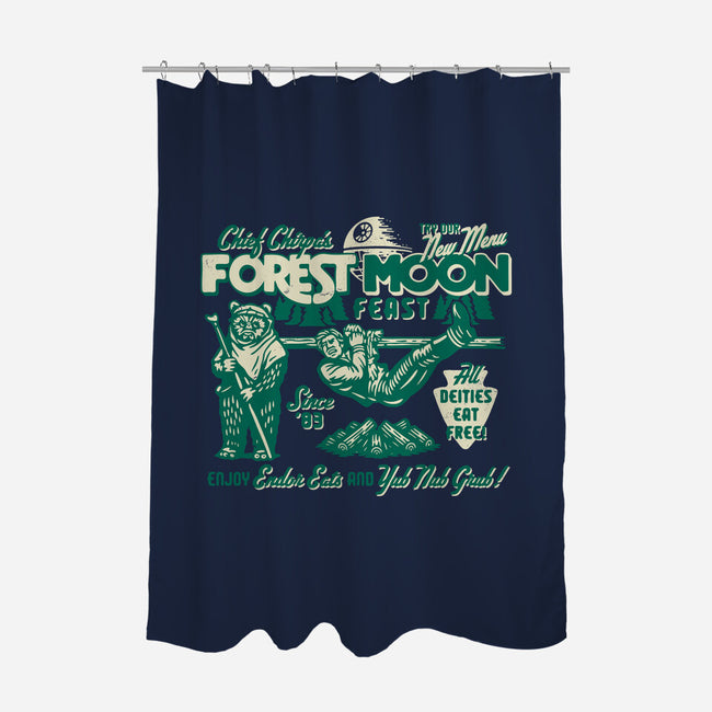 Forest Moon Feast-None-Polyester-Shower Curtain-Wheels