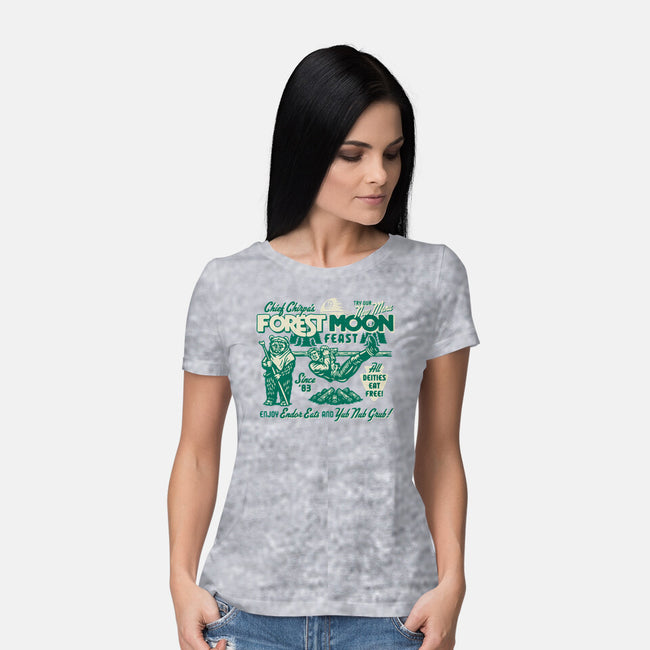 Forest Moon Feast-Womens-Basic-Tee-Wheels