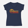 Vintage Hawkins-Womens-V-Neck-Tee-DrMonekers