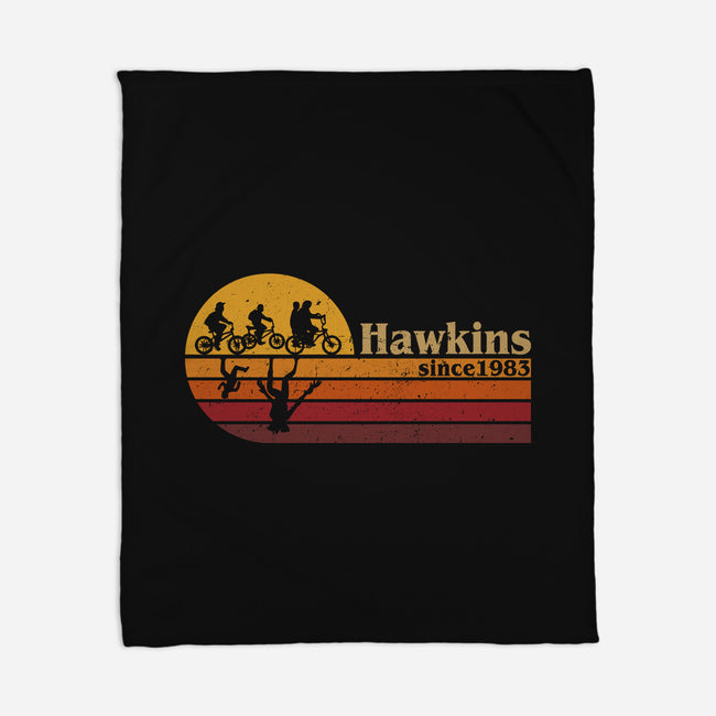 Vintage Hawkins-None-Fleece-Blanket-DrMonekers
