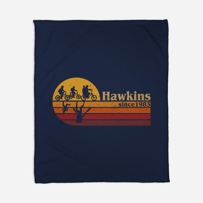 Vintage Hawkins-None-Fleece-Blanket-DrMonekers
