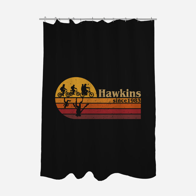 Vintage Hawkins-None-Polyester-Shower Curtain-DrMonekers
