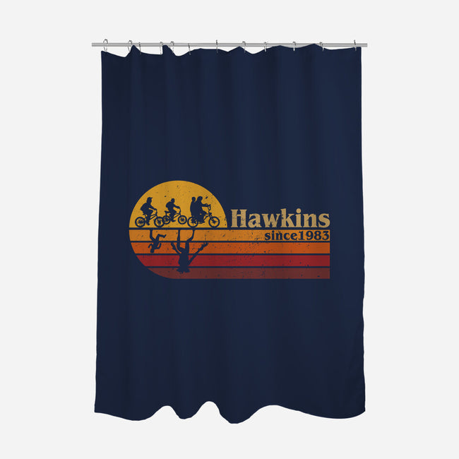 Vintage Hawkins-None-Polyester-Shower Curtain-DrMonekers