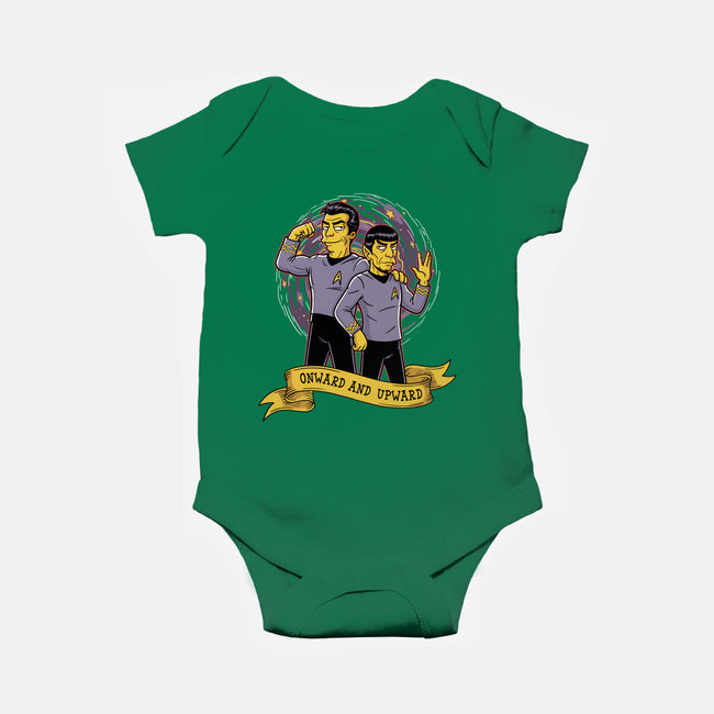 Onward And Upward-Baby-Basic-Onesie-P1yu5h