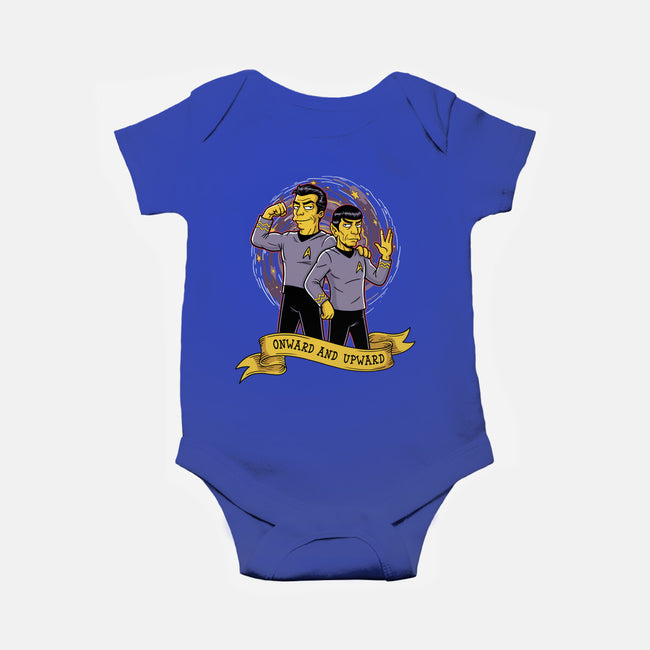 Onward And Upward-Baby-Basic-Onesie-P1yu5h