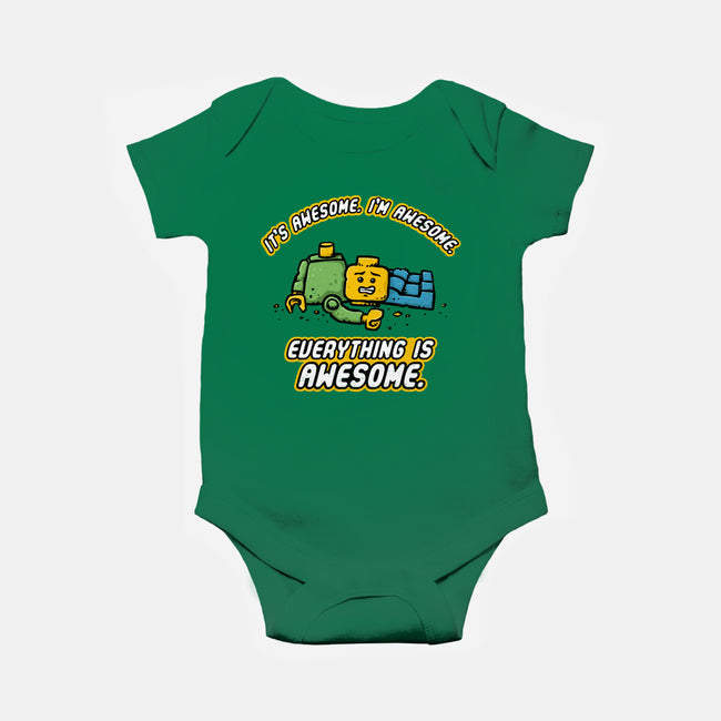 Feeling Awesome-Baby-Basic-Onesie-kg07
