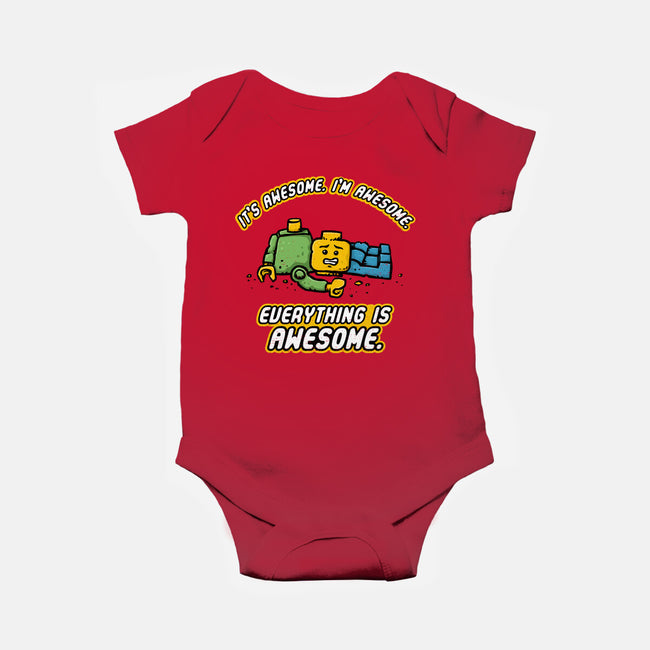 Feeling Awesome-Baby-Basic-Onesie-kg07