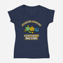 Feeling Awesome-Womens-V-Neck-Tee-kg07
