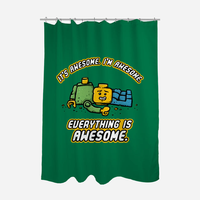 Feeling Awesome-None-Polyester-Shower Curtain-kg07