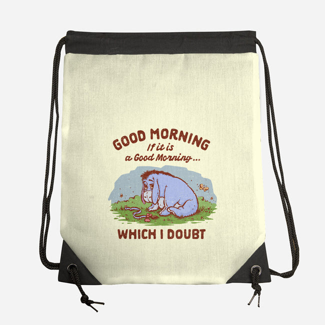 A Doubtful Good Morning-None-Drawstring-Bag-kg07