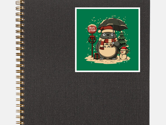 Totoro Winter Bus Stop