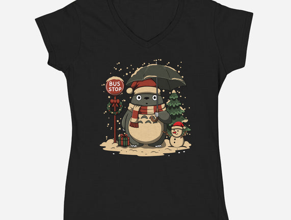 Totoro Winter Bus Stop