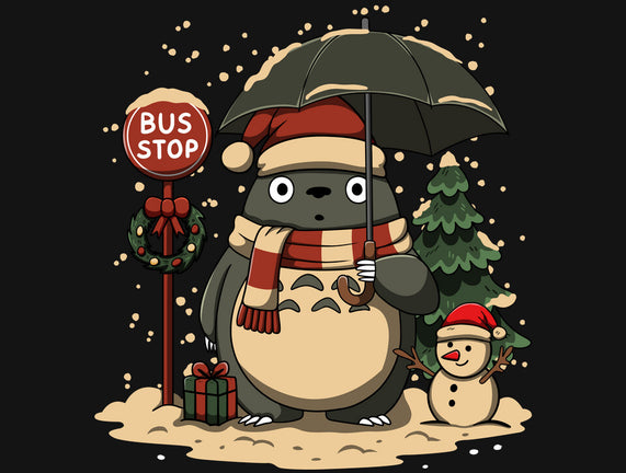 Totoro Winter Bus Stop