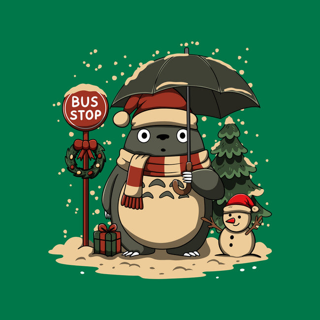Totoro Winter Bus Stop-None-Glossy-Sticker-JamesQJO
