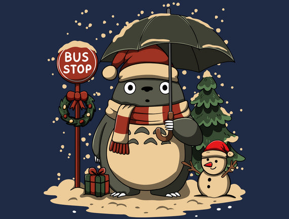 Totoro Winter Bus Stop