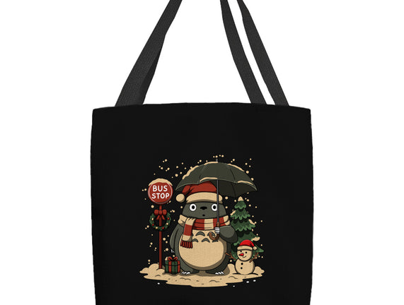 Totoro Winter Bus Stop