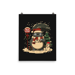 Totoro Winter Bus Stop