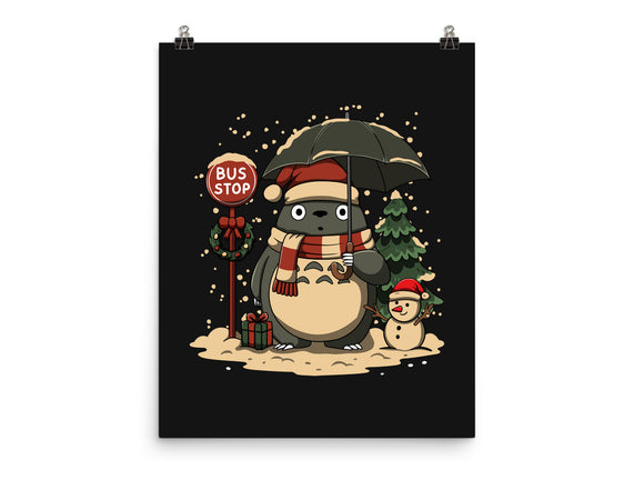 Totoro Winter Bus Stop