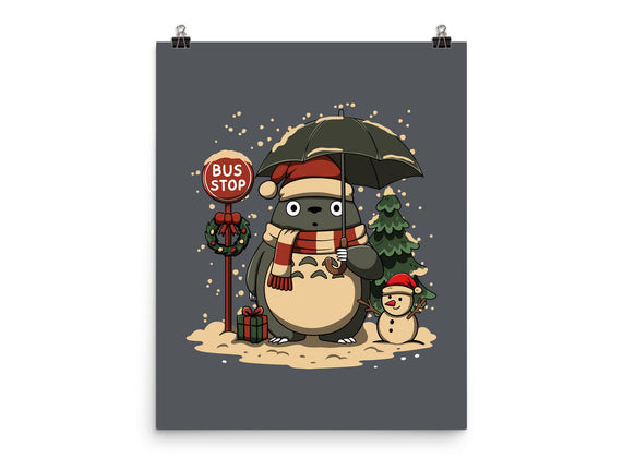 Totoro Winter Bus Stop