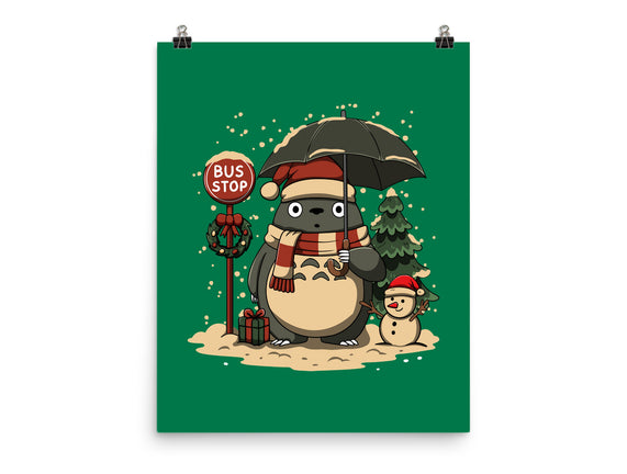 Totoro Winter Bus Stop
