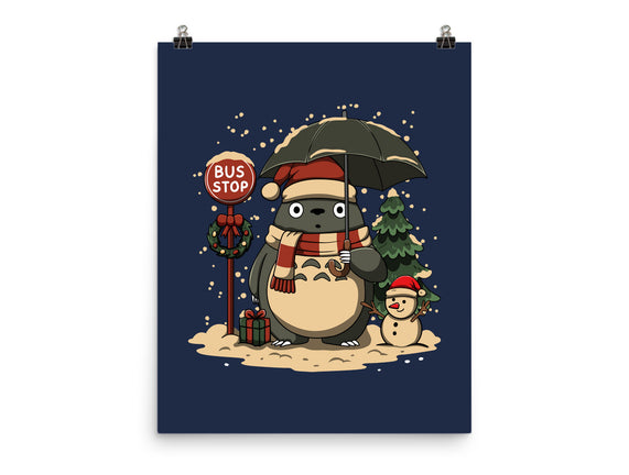 Totoro Winter Bus Stop