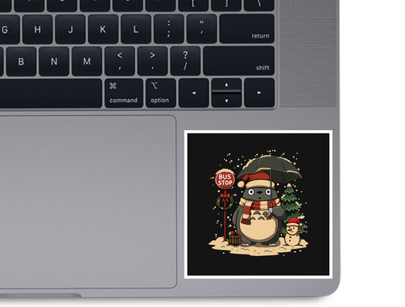 Totoro Winter Bus Stop