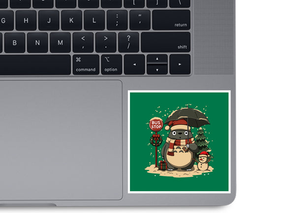 Totoro Winter Bus Stop