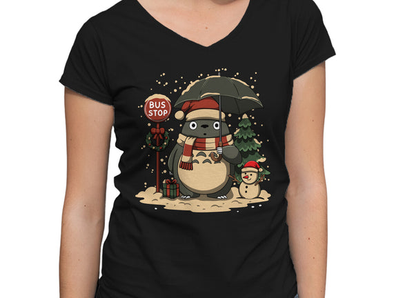Totoro Winter Bus Stop