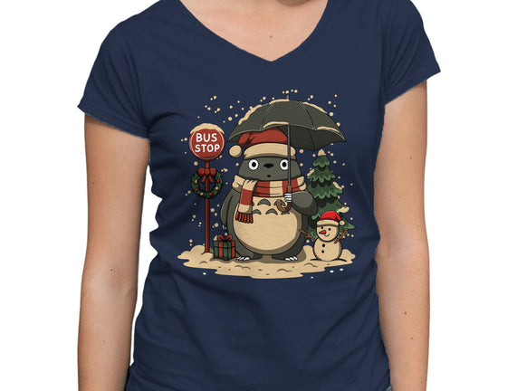 Totoro Winter Bus Stop