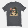 Totoro Winter Bus Stop-Womens-Basic-Tee-JamesQJO