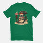 Totoro Winter Bus Stop-Mens-Heavyweight-Tee-JamesQJO