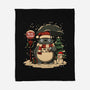 Totoro Winter Bus Stop-None-Fleece-Blanket-JamesQJO