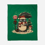 Totoro Winter Bus Stop-None-Fleece-Blanket-JamesQJO