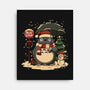 Totoro Winter Bus Stop-None-Stretched-Canvas-JamesQJO