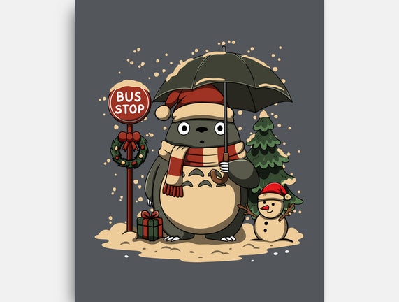 Totoro Winter Bus Stop