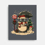 Totoro Winter Bus Stop-None-Stretched-Canvas-JamesQJO