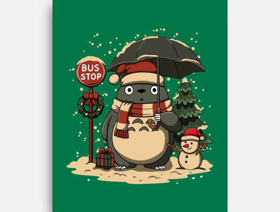 Totoro Winter Bus Stop