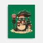 Totoro Winter Bus Stop-None-Stretched-Canvas-JamesQJO