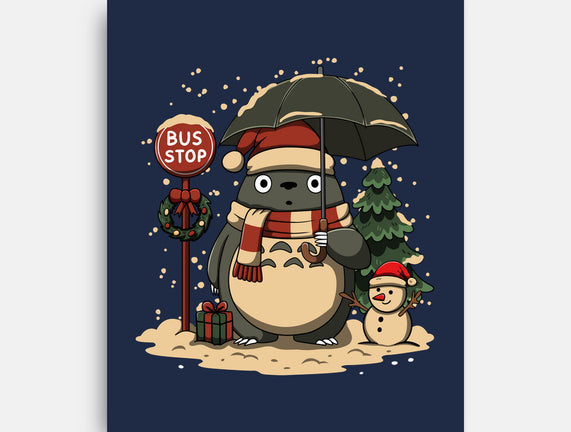 Totoro Winter Bus Stop