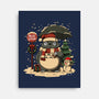 Totoro Winter Bus Stop-None-Stretched-Canvas-JamesQJO