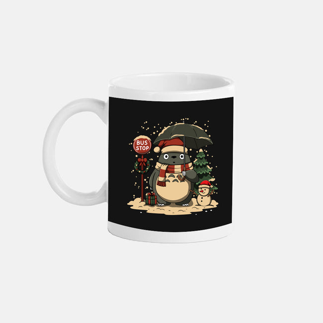 Totoro Winter Bus Stop-None-Mug-Drinkware-JamesQJO