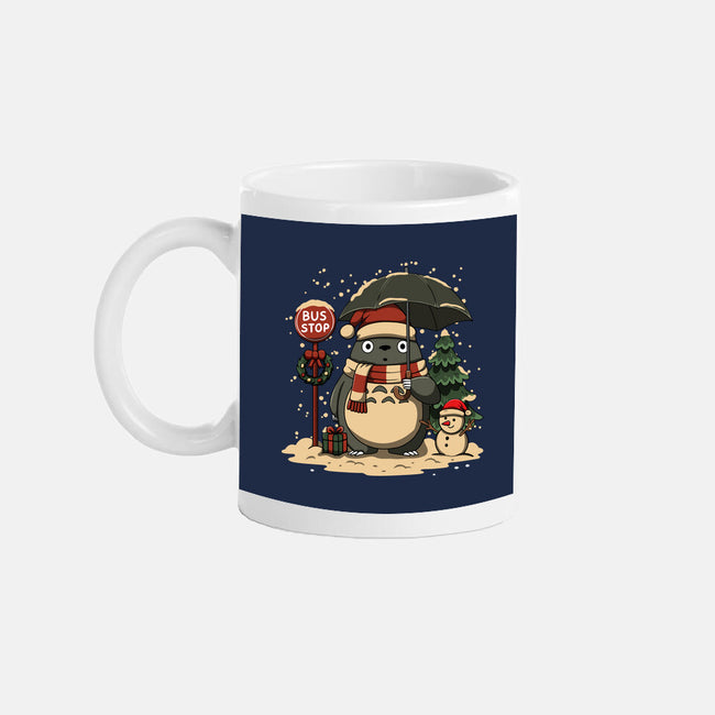 Totoro Winter Bus Stop-None-Mug-Drinkware-JamesQJO