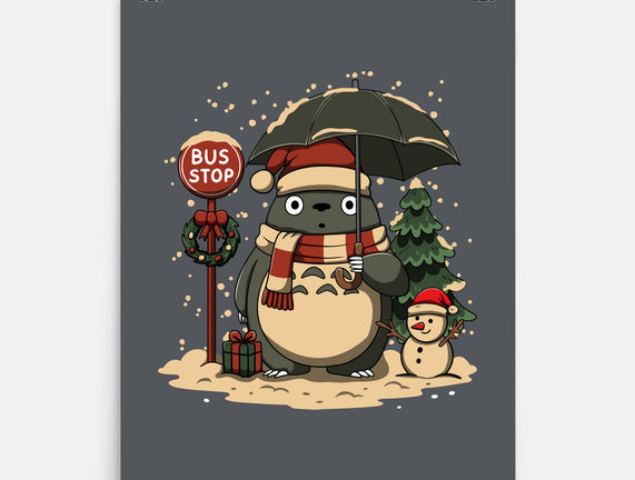 Totoro Winter Bus Stop